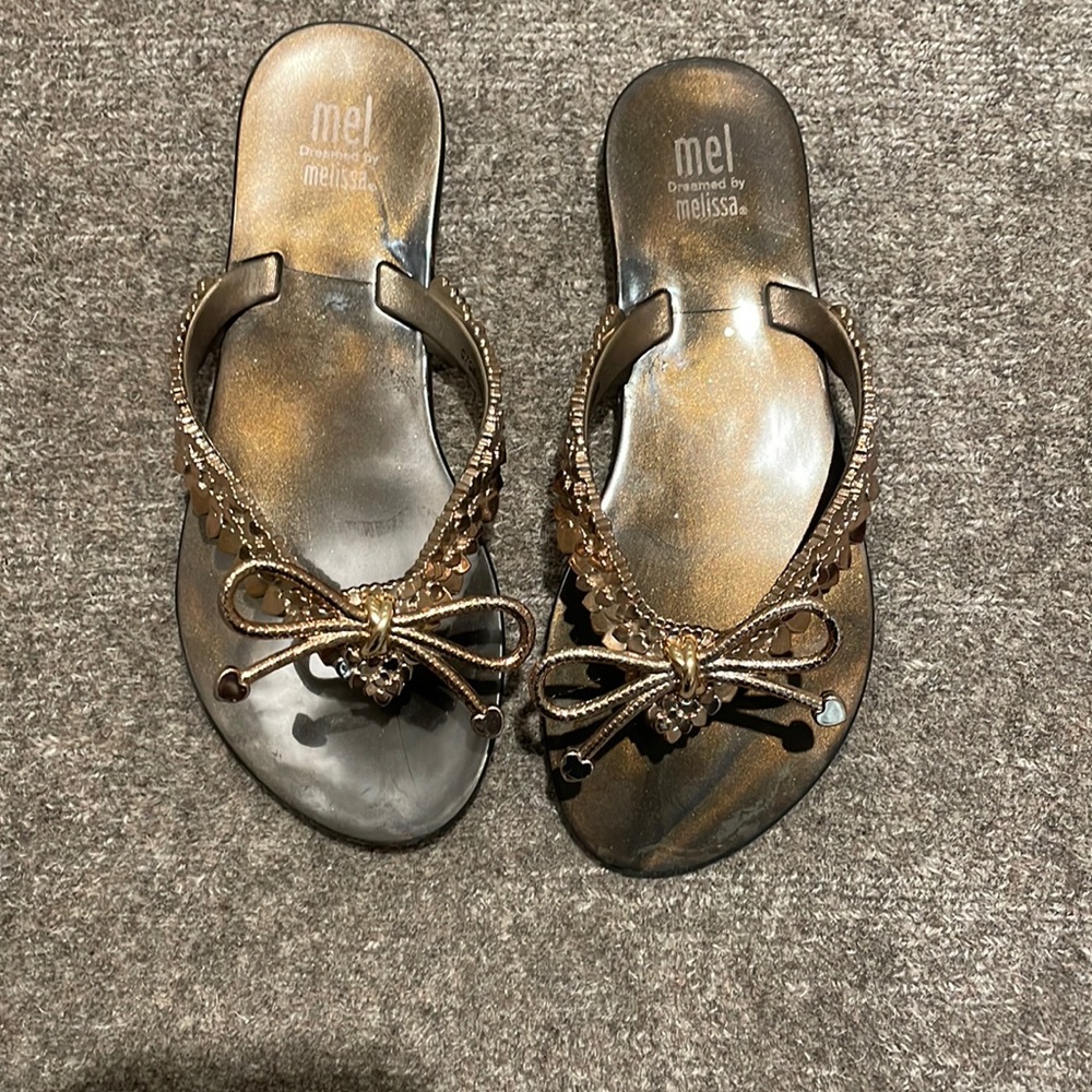 Melissa gold girls sandals